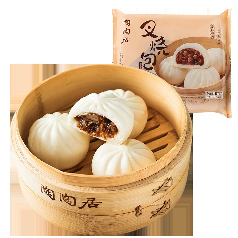 陶陶居叉烧包337.5g/9个装学生早餐包子加热即食点心速食速冻包子